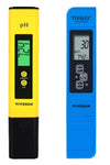 Digital Ph and TDS Meter Kits, 0.01Ph High Accuracy Pen Type Ph Meter ± 2% Readout Accuracy 3-In-1 TDS EC Temperature Meter for Hydroponics, Pool and Aquarium, Yellow Blue, UL Certified