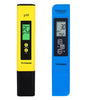 Digital Ph and TDS Meter Kits, 0.01Ph High Accuracy Pen Type Ph Meter ± 2% Readout Accuracy 3-In-1 TDS EC Temperature Meter for Hydroponics, Pool and Aquarium, Yellow Blue, UL Certified