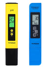 Digital Ph and TDS Meter Kits, 0.01Ph High Accuracy Pen Type Ph Meter ± 2% Readout Accuracy 3-In-1 TDS EC Temperature Meter for Hydroponics, Pool and Aquarium, Yellow Blue, UL Certified