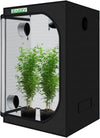 Zazzy Grow Tent, 96“X48 X78 Plant Growing Tents 600D Mylar Hydroponic Indoor Grow Tent with Window, Kit Bag & Floor Tray 8X4 Growing Tent