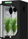Zazzy Grow Tent, 96“X48 X78 Plant Growing Tents 600D Mylar Hydroponic Indoor Grow Tent with Window, Kit Bag & Floor Tray 8X4 Growing Tent