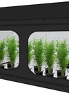 Zazzy Grow Tent, 96“X48 X78 Plant Growing Tents 600D Mylar Hydroponic Indoor Grow Tent with Window, Kit Bag & Floor Tray 8X4 Growing Tent