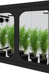 Zazzy Grow Tent, 96“X48 X78 Plant Growing Tents 600D Mylar Hydroponic Indoor Grow Tent with Window, Kit Bag & Floor Tray 8X4 Growing Tent