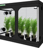 Zazzy Grow Tent, 96“X48 X78 Plant Growing Tents 600D Mylar Hydroponic Indoor Grow Tent with Window, Kit Bag & Floor Tray 8X4 Growing Tent