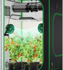 VIVOSUN S448 4X4 Grow Tent, 48"X48"X80" High Reflective Mylar with Observation Window and Floor Tray for Hydroponics Indoor Plant for VS4000/VSF4300
