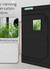 Zazzy Grow Tent, 96“X48 X78 Plant Growing Tents 600D Mylar Hydroponic Indoor Grow Tent with Window, Kit Bag & Floor Tray 8X4 Growing Tent