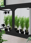 Zazzy Grow Tent, 96“X48 X78 Plant Growing Tents 600D Mylar Hydroponic Indoor Grow Tent with Window, Kit Bag & Floor Tray 8X4 Growing Tent