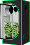 3X3 Grow Tent, 36"X36"X72" Growing Tent with Observation Window and Floor Tray for Hydroponics Indoor Plant Growing 3X3 Grow Room