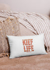 Kief Life | Red | Cannabis | Weed | Marijuana | Highdea | Funny | Graphic | Premium Pillow