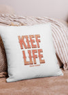 Kief Life | Red | Cannabis | Weed | Marijuana | Highdea | Funny | Graphic | Premium Pillow