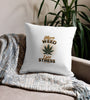 More Weed Less Stress | Cannabis | Weed | Marijuana | Highdea | Funny | Graphic | Premium Pillow