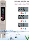 Digital TDS Meter Water Tester, PPM Water Quality Tester Measuring Range 0-9999Ppm, Ideal for Drinking Water, Swimming Pool, Aquariums, Hydroponics (Grey) (TDS)