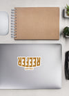 Reefer | Reverse | Cannabis | Weed | Marijuana | Highdea | Funny | Graphic | Kiss-Cut Stickers