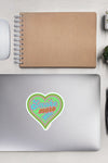 Smoke More Weed | Light Green Heart | Cannabis | Weed | Marijuana | Highdea | Funny | Graphic | Kiss-Cut Stickers