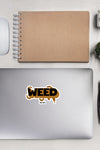 Weed | Tan | Cannabis | Weed | Marijuana | Highdea | Funny | Graphic | Kiss-Cut Stickers