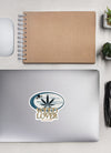 Weed Lover | Blue/Tan | Cannabis | Weed | Marijuana | Highdea | Funny | Graphic | Kiss-Cut Stickers