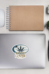 Weed Lover | Blue/Tan | Cannabis | Weed | Marijuana | Highdea | Funny | Graphic | Kiss-Cut Stickers