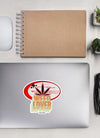 Weed Lover | Red/Yellow | Cannabis | Weed | Marijuana | Highdea | Funny | Graphic | Kiss-Cut Stickers