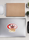 Weed Lover | Yellow/Red | Cannabis | Weed | Marijuana | Highdea | Funny | Graphic | Kiss-Cut Stickers