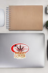 Weed Lover | Yellow/Red | Cannabis | Weed | Marijuana | Highdea | Funny | Graphic | Kiss-Cut Stickers