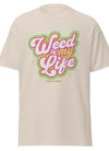 Weed Is My Life | Cannabis | Weed | Marijuana | Highdea | Funny | Graphic | Men Classic Tee