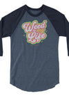 Weed Is My Life | Cannabis | Weed | Marijuana | Highdea | Funny | Graphic | Unisex 3/4 Sleeve Raglan Shirt | Tultex 245