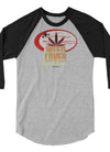 Weed Lover | Red/Yellow | Cannabis | Weed | Marijuana | Highdea | Funny | Graphic | Unisex 3/4 Sleeve Raglan Shirt | Tultex 245