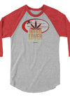 Weed Lover | Red/Yellow | Cannabis | Weed | Marijuana | Highdea | Funny | Graphic | Unisex 3/4 Sleeve Raglan Shirt | Tultex 245