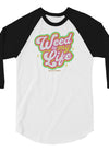 Weed Is My Life | Cannabis | Weed | Marijuana | Highdea | Funny | Graphic | Unisex 3/4 Sleeve Raglan Shirt | Tultex 245