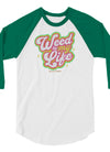 Weed Is My Life | Cannabis | Weed | Marijuana | Highdea | Funny | Graphic | Unisex 3/4 Sleeve Raglan Shirt | Tultex 245