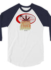 Weed Lover | Red/Yellow | Cannabis | Weed | Marijuana | Highdea | Funny | Graphic | Unisex 3/4 Sleeve Raglan Shirt | Tultex 245