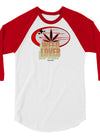 Weed Lover | Red/Yellow | Cannabis | Weed | Marijuana | Highdea | Funny | Graphic | Unisex 3/4 Sleeve Raglan Shirt | Tultex 245