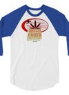 Weed Lover | Red/Yellow | Cannabis | Weed | Marijuana | Highdea | Funny | Graphic | Unisex 3/4 Sleeve Raglan Shirt | Tultex 245