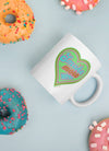 Smoke More Weed | Light Green Heart | Cannabis | Weed | Marijuana | Highdea | Funny | Graphic | White Glossy Mug