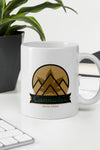 Cannabis Mountains | Cannabis | Weed | Marijuana | Highdea | Funny | Graphic | White Glossy Mug