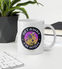 Get Away I'm High | Purple | Psilocybin | Mushroom | Highdea | Funny | Graphic |  White Glossy Mug