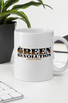 Green Revolution | Cannabis | Weed | Marijuana | Highdea | Funny | Graphic | White Glossy Mug