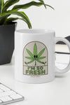 I'm So Fresh | Green | Cannabis | Weed | Marijuana | Highdea | Funny | Graphic | White Glossy Mug