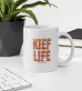 Kief Life | Red Heart Design | White Glossy Mug