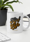 Kief Life | Gold And Gray | Cannabis | Weed | Marijuana | Highdea | Funny | Graphic | White Glossy Mug