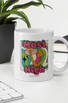 Most High | Psilocybin | Mushroom | Highdea | Funny | Graphic |  White Glossy Mug