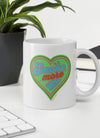 Smoke More Weed | Light Green Heart | Cannabis | Weed | Marijuana | Highdea | Funny | Graphic | White Glossy Mug