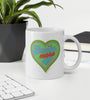 Smoke More Weed | Light Green Heart | Cannabis | Weed | Marijuana | Highdea | Funny | Graphic | White Glossy Mug